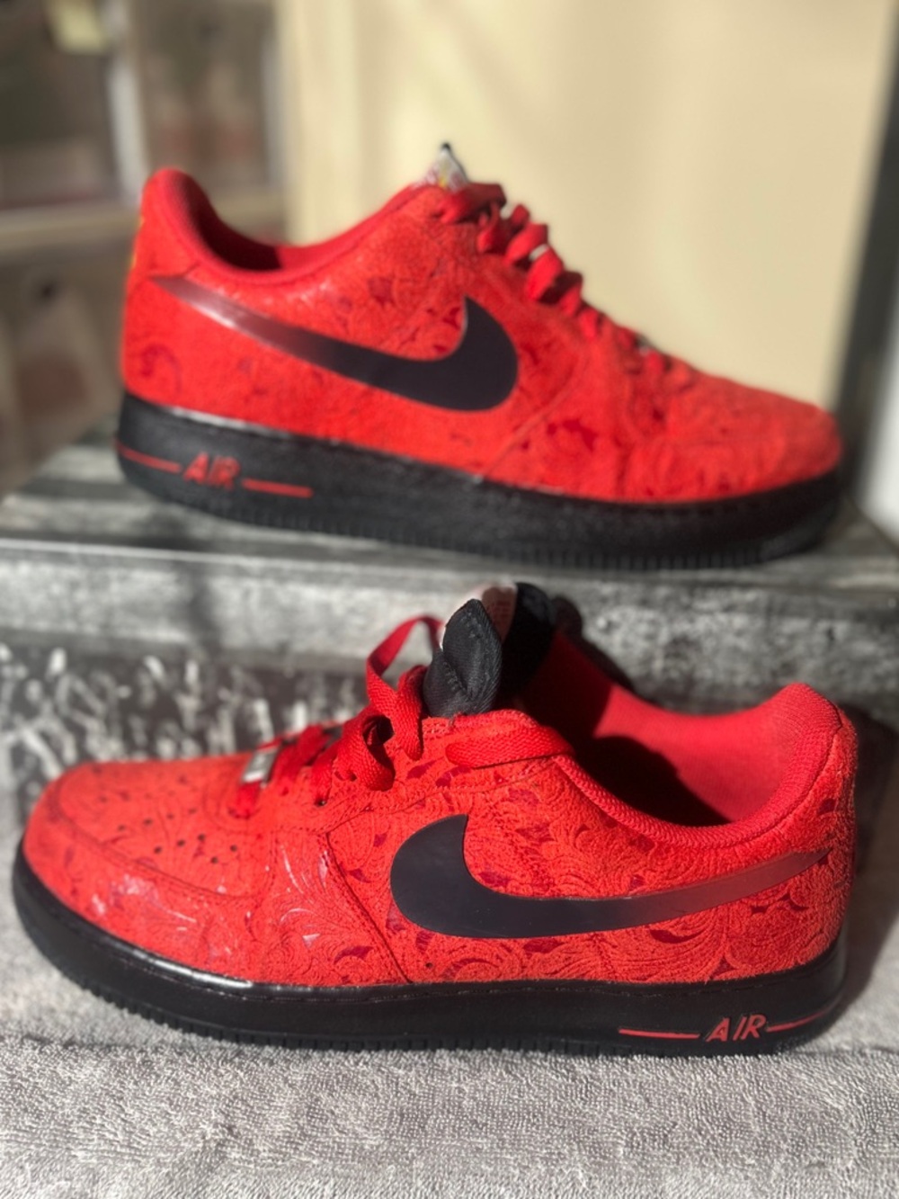 Nike Air Force 1 Low "Red Paisley" Miami Heat (2014) replacement box only
